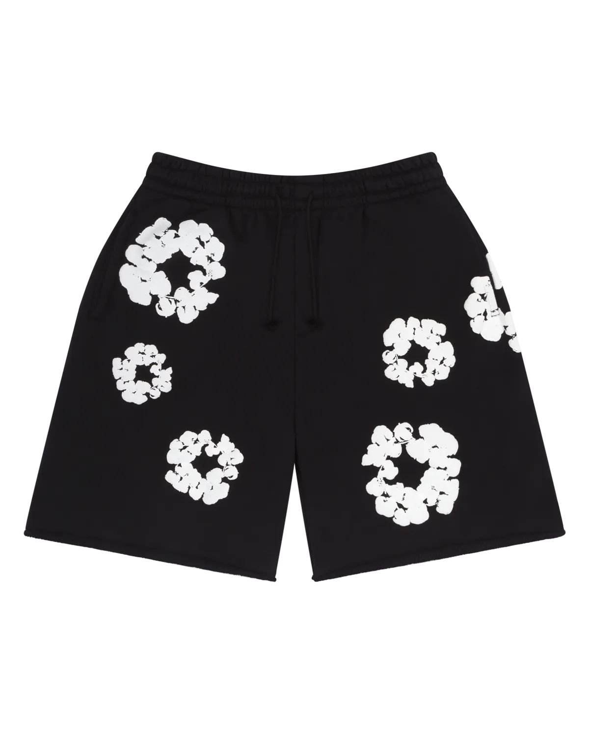 Denim Tears The Cotton Wreath Sweatshorts - Black
