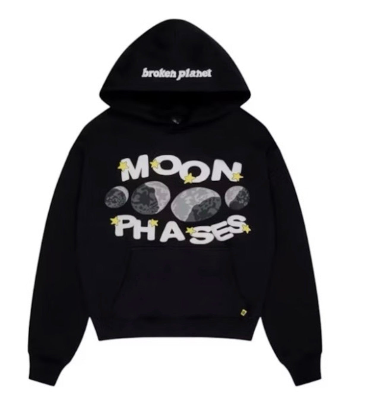 Moon Phases Hoodie Midnight Black