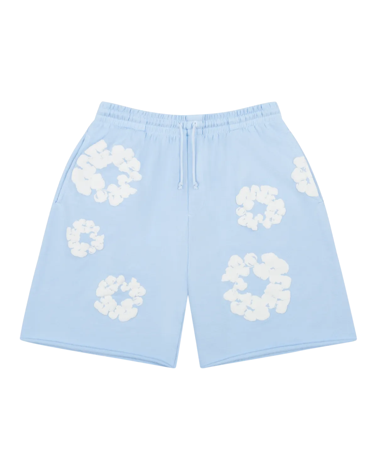 Denim Tears The Cotton Wreath Sweatshorts - Baby Blue