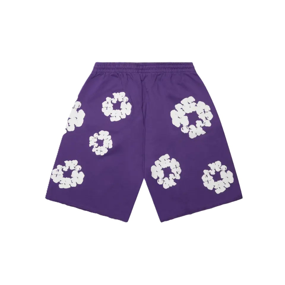 Denim Tears The Cotton Wreath Sweatshorts - Purple