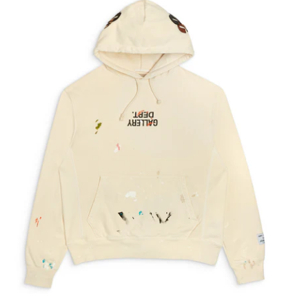 Gallery Dept. G-Patch Fucked Up Logo Hoodie - Cream