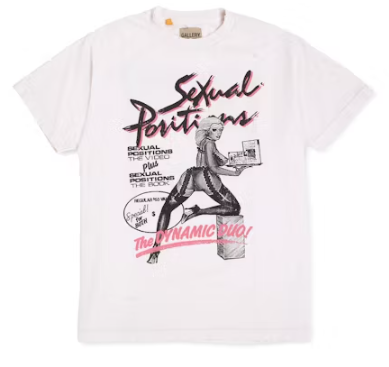 Gallery Dept. Doc Johnson Sexual Positions Tee - White