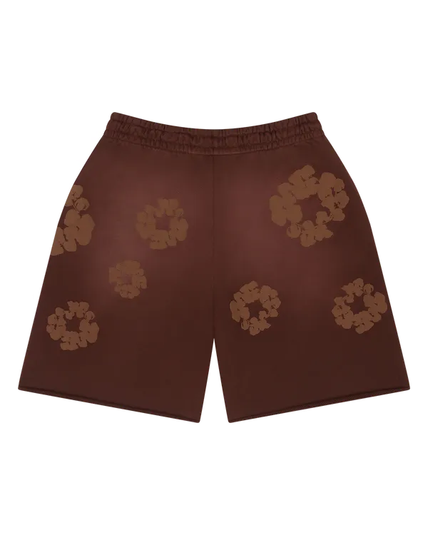 Denim Tears The Cotton Wreath Sweatshorts - Brown