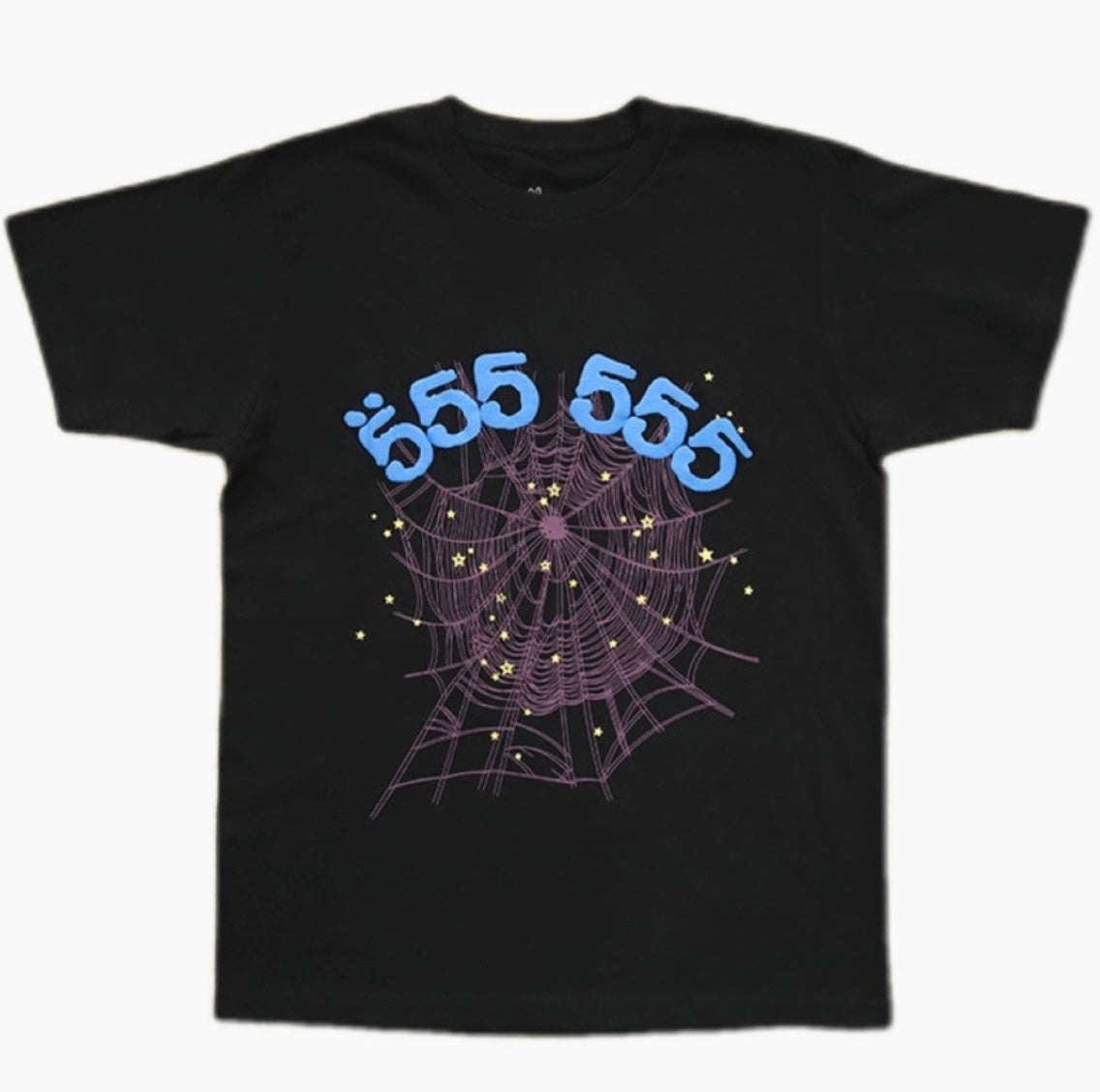 Sp5der Angel number Tee Black