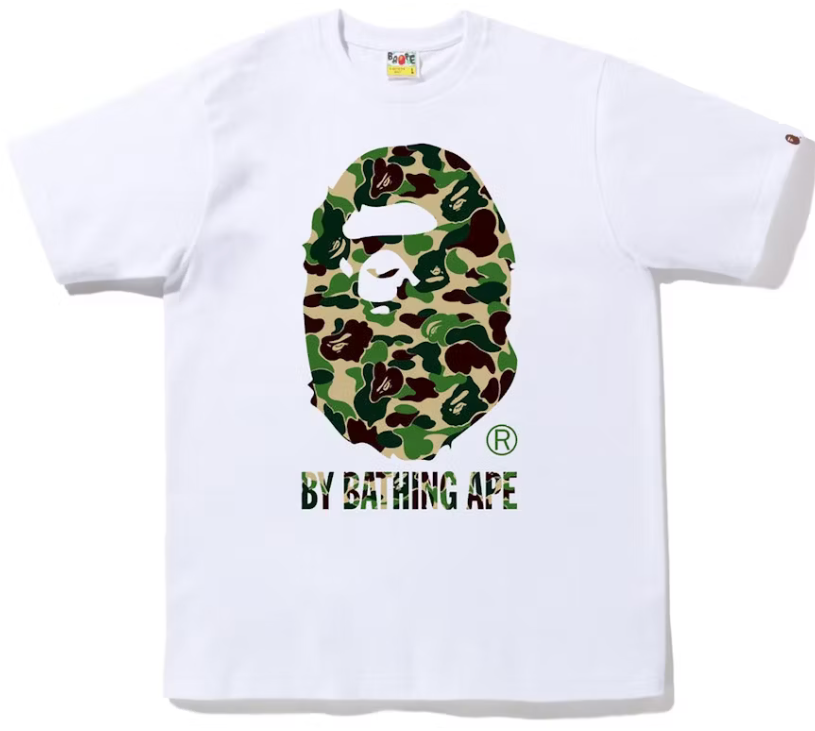 ABC Camo By Bathing Ape Tee White Green