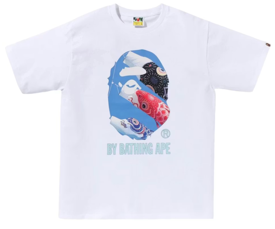 Bape Carp Photo By Bathing Ape Tee Black