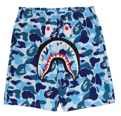 Bape ABC Blue Camo Shorts SS24