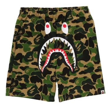 Bape ABC Green Camo Shorts SS24