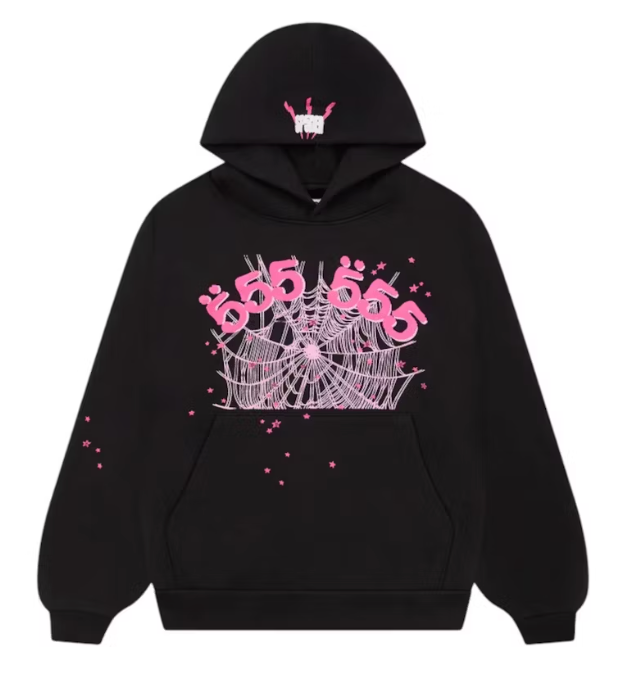 Sp5der Black Angel Number Hoodie