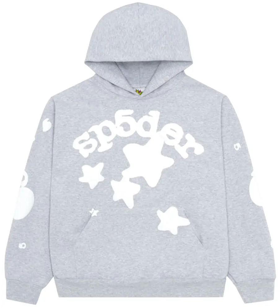 Sp5der Grey Beluga Hoodie