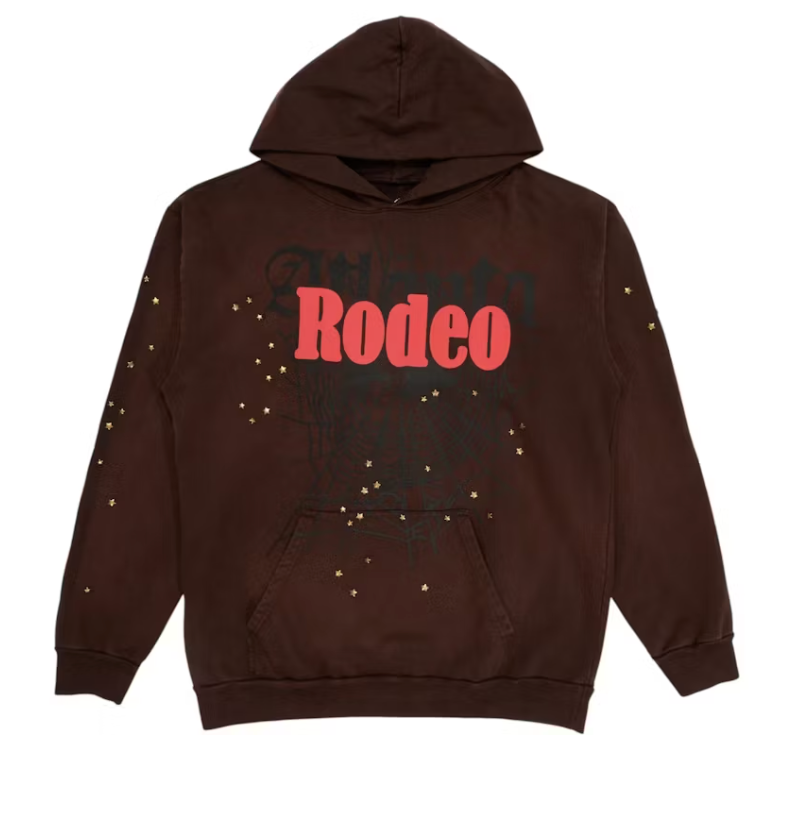 Sp5der X Travis Scott Rodeo Hoodie Brown