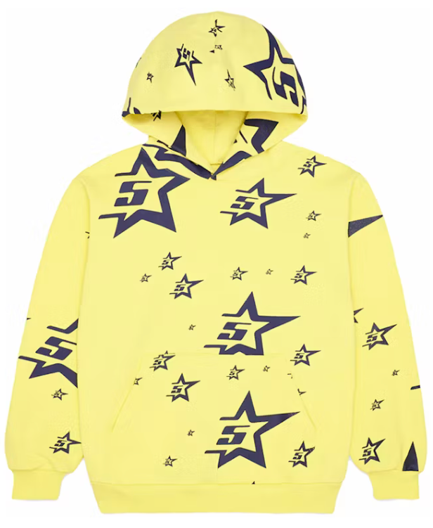 Sp5der 5 Star Yellow Hoodie