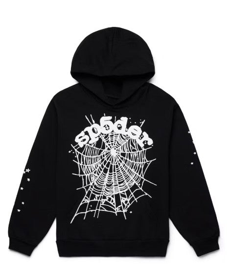 Sp5der black OG web Hoodie