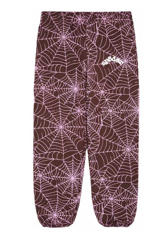Sp5der Aop Brown Sweats