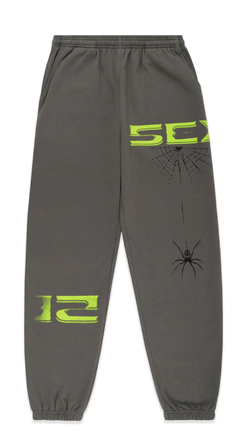 Sp5der Dark Grey Sex Sweatpants