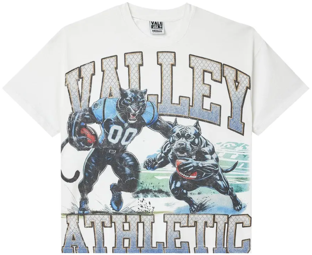 Vale forever Football Bling Tee White
