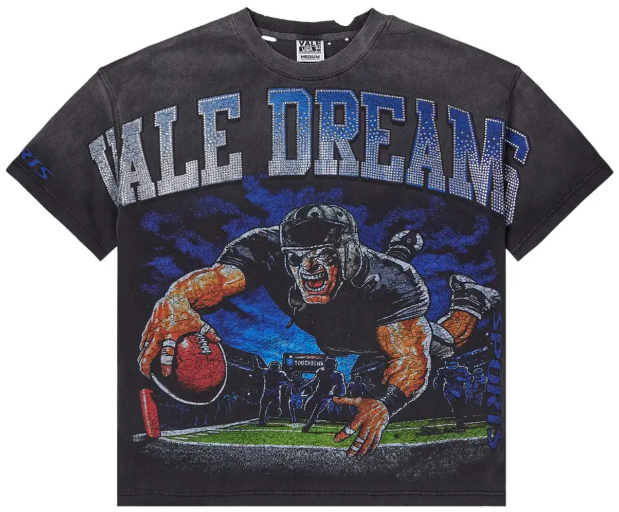 Vale forever Gridiron Bling Tee Black
