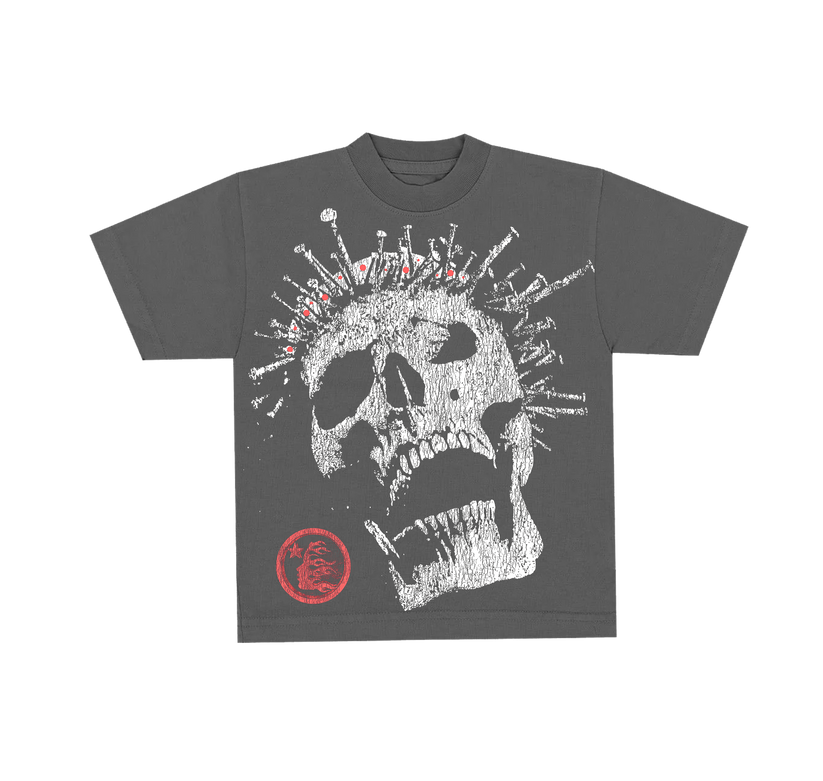 Hellstar Crowned Skull Tee - Grey