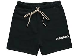 Fear of God Essentials Black Shorts (SS24)