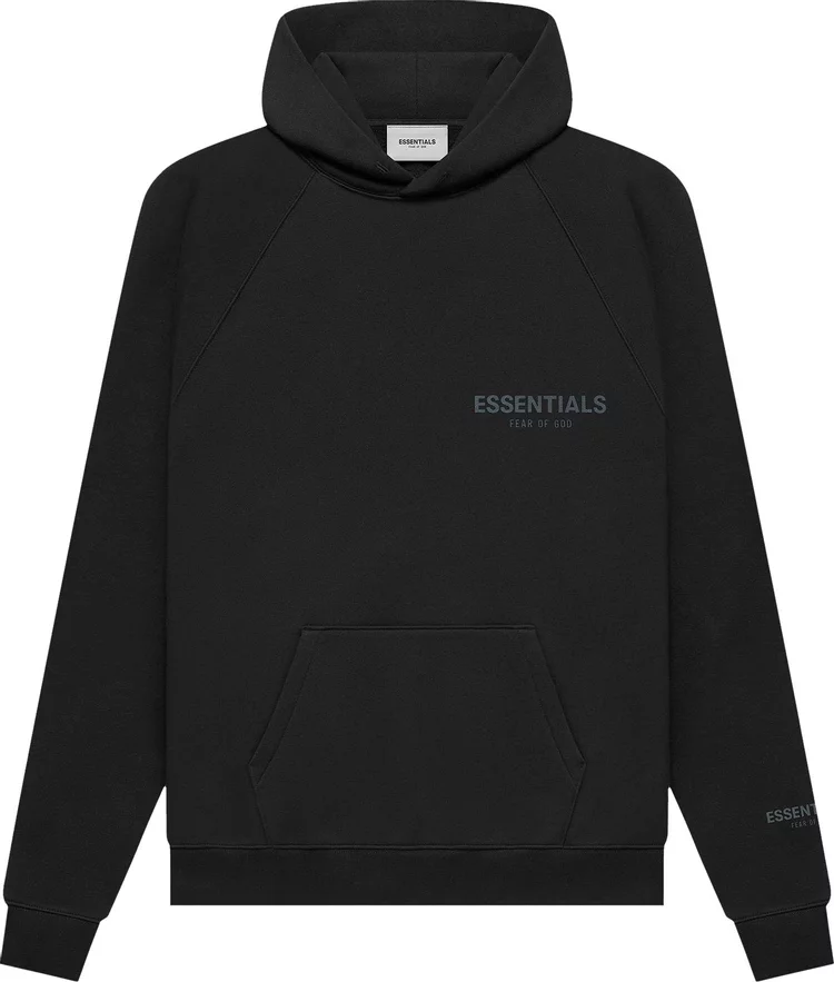 Fear of God Essentials Core Black Hoodie (SS21)