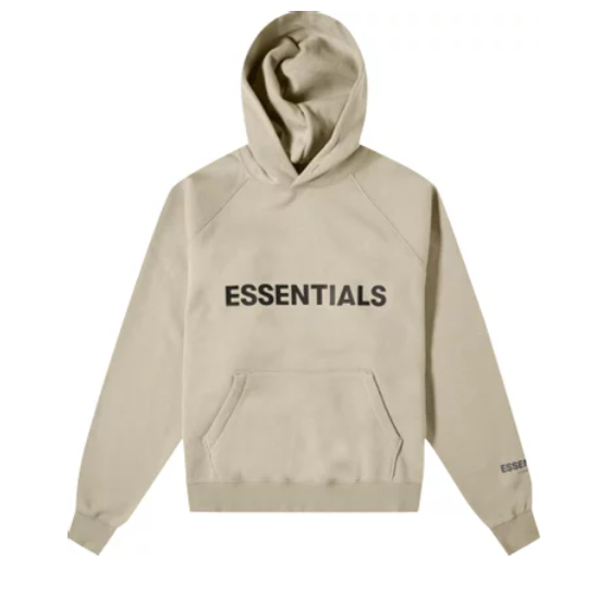 Fear of God Essentials Tan Front Logo Hoodie (SS20)