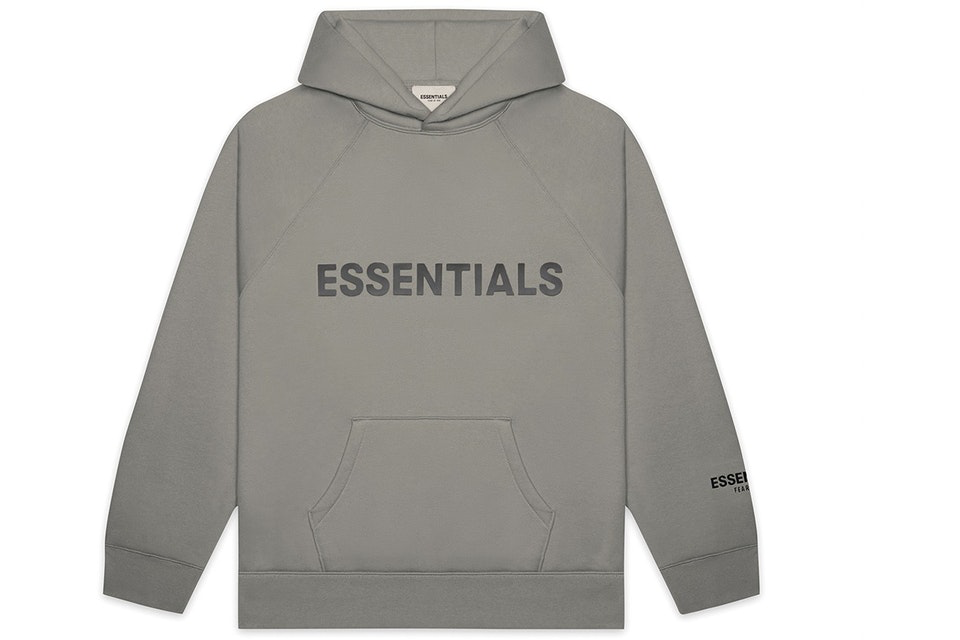Fear of God Essentials Cement Front Logo Hoodie (SS20)