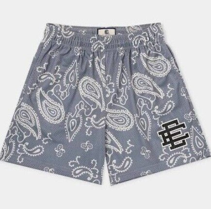 EE BASIC SHORT GREY PAISLEY