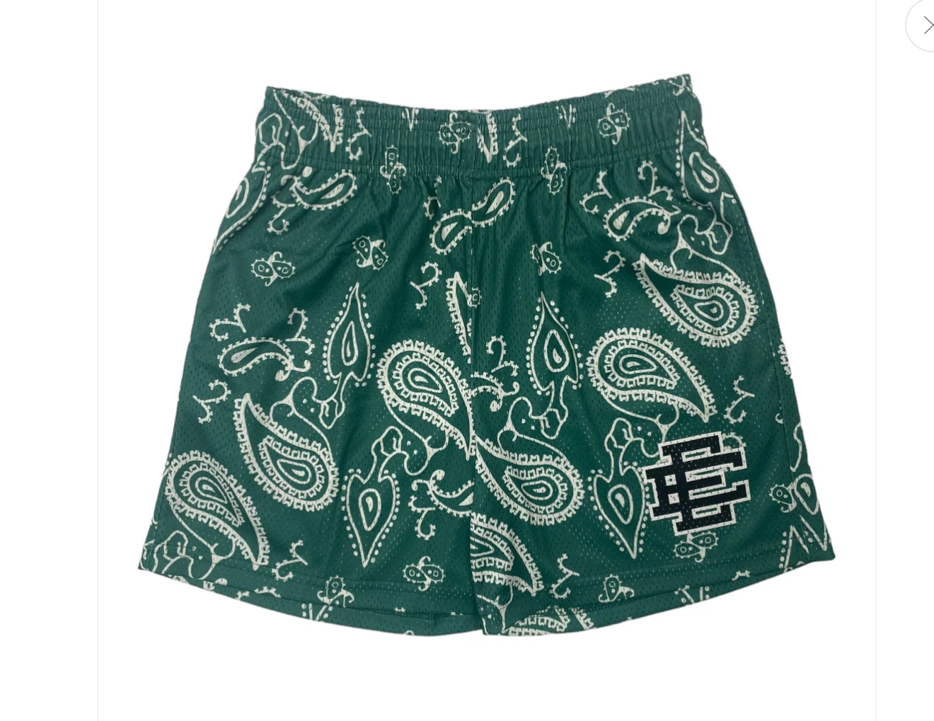 EE Basic Shorts Paisley Green Black