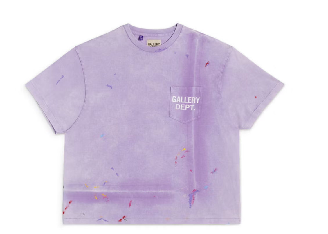 Gallery Dept. vintage logo painted tee purple