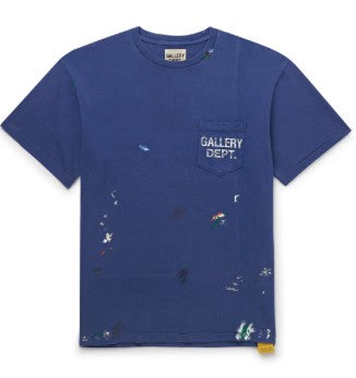 Gallery Dept. Paint splatter logo Blue