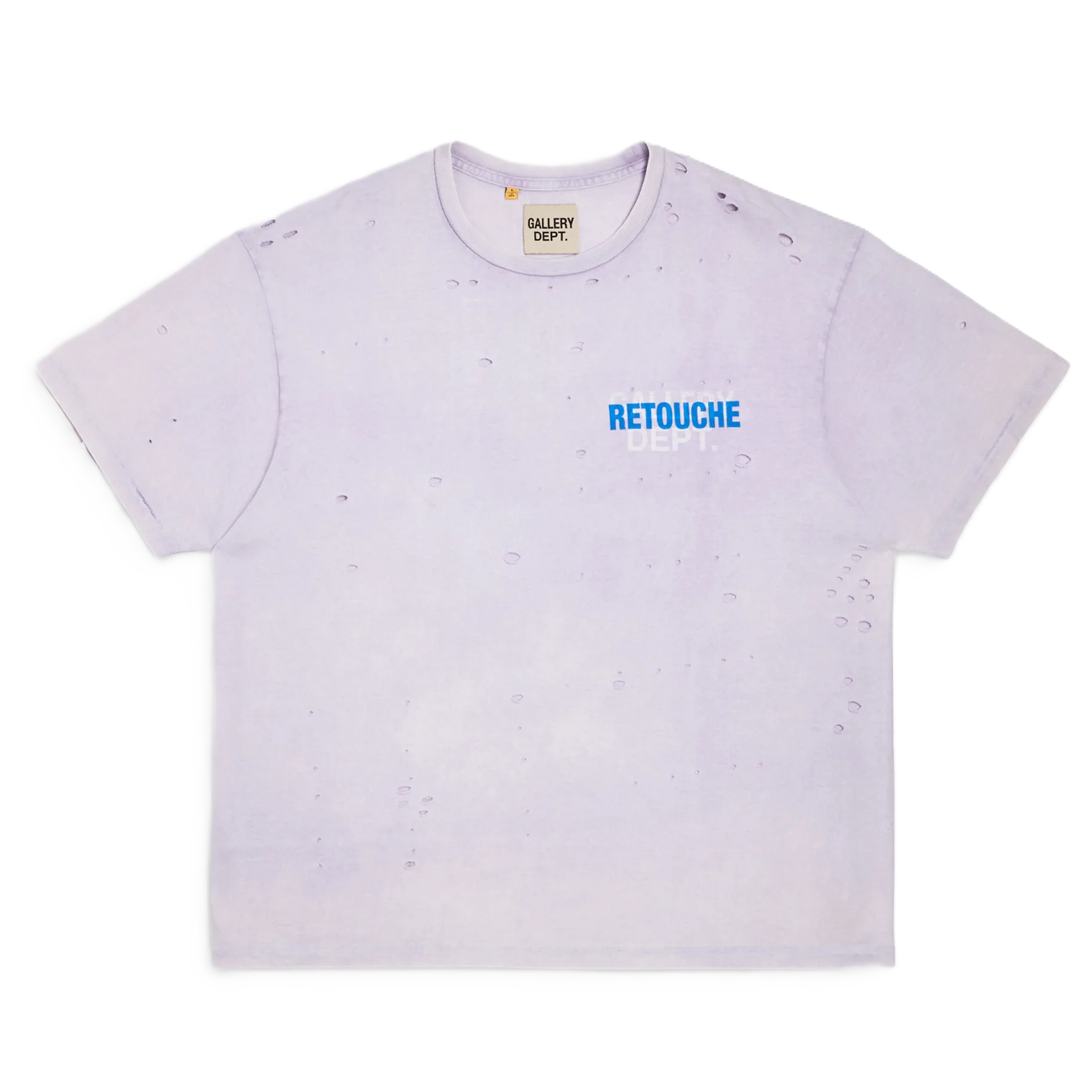 Gallery Dept. Retocuhed damaged Souvenir Tee- Lilac