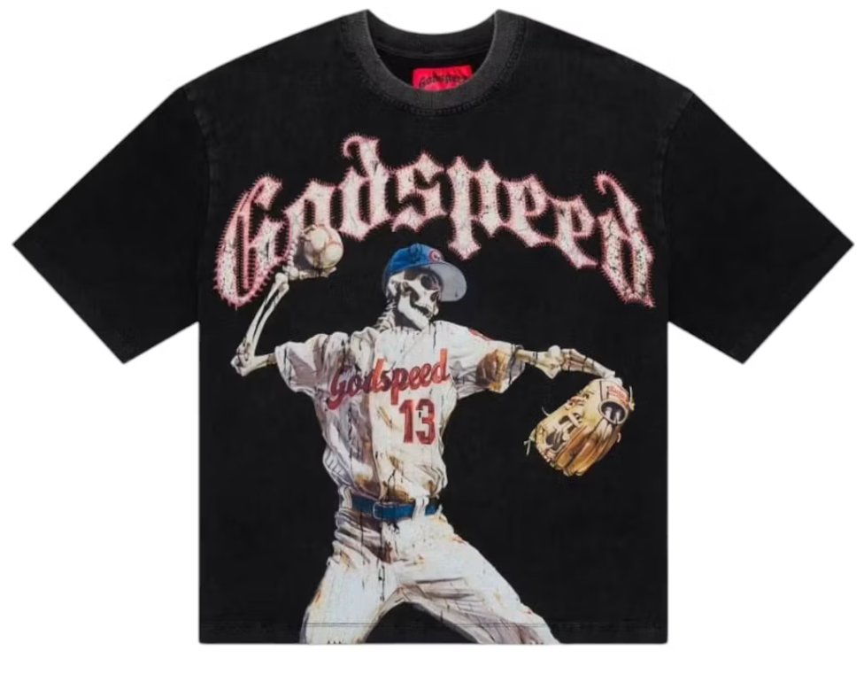 Godspeed Strike Out Tee Black
