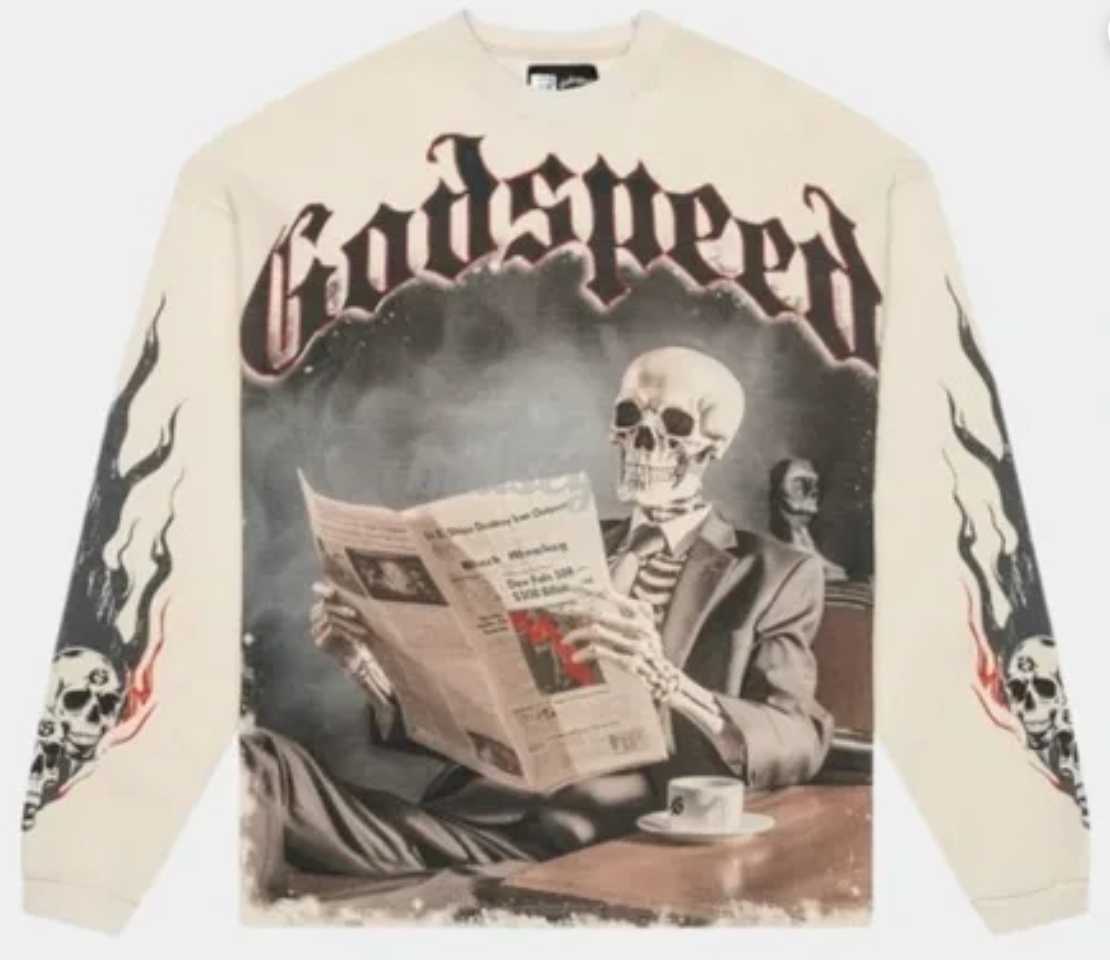 Godspeed Black Monday Thermal Long-Sleeve T-Shirt 'Bone'