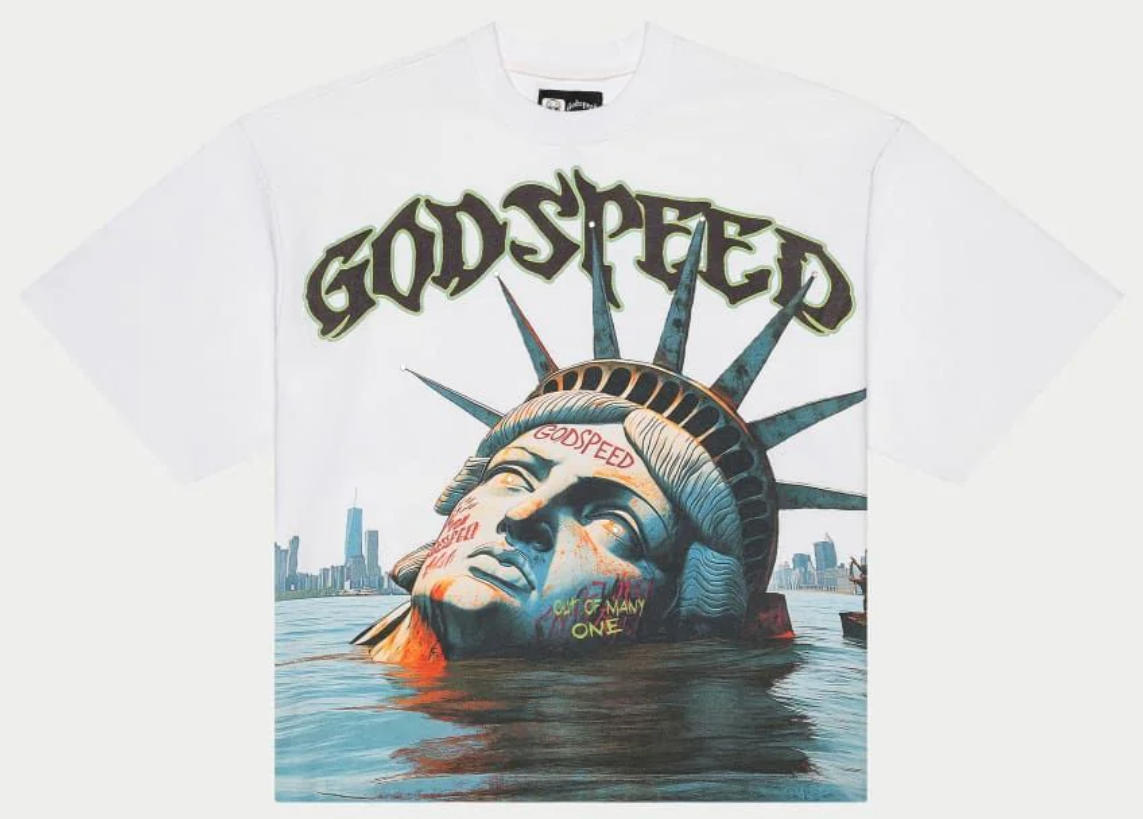 Godspeed sunken Liberty Tee in cream