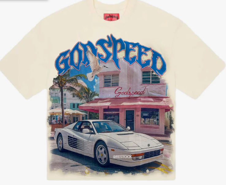 Godspeed Miami Rarri Tee Cream