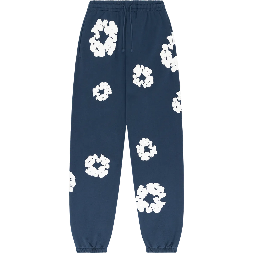 Denim Tears The Cotton Wreath Sweatpants - Navy