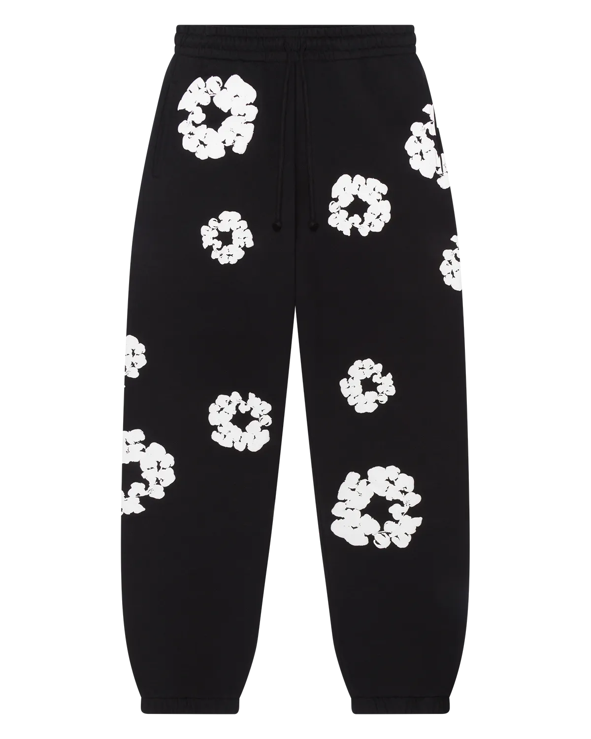 Denim Tears The Cotton Wreath Sweatpants - Black and White