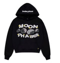 Moon Phases Hoodie Midnight Black