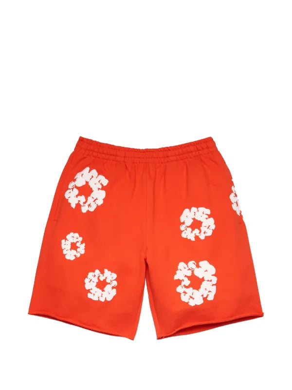Denim Tears The Cotton Wreath Sweatshorts - Orange