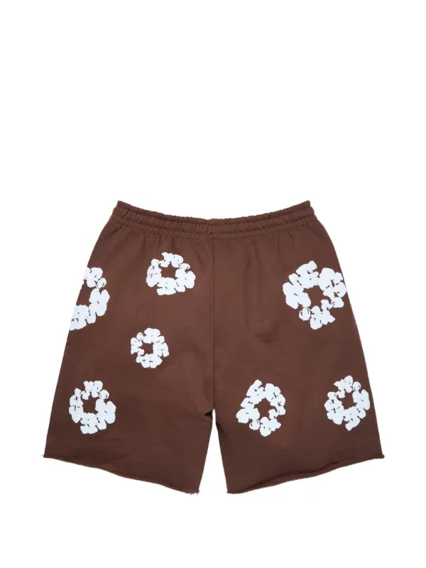 Denim Tears The Cotton Wreath Sweatshorts - Brown