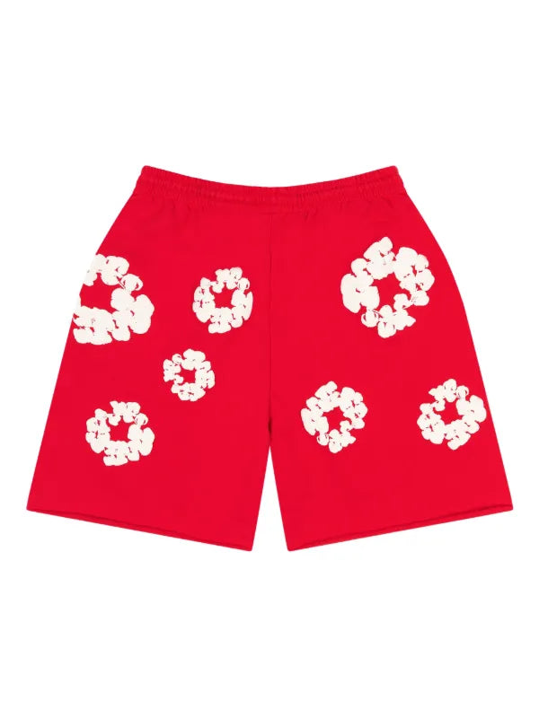 Denim Tears The Cotton Wreath Sweatshorts - Red