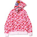 BAPE Color Camo Shark Full Zip Hoodie - Pink
