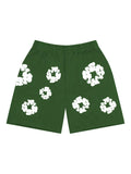 Denim Tears The Cotton Wreath Sweatshorts - Green