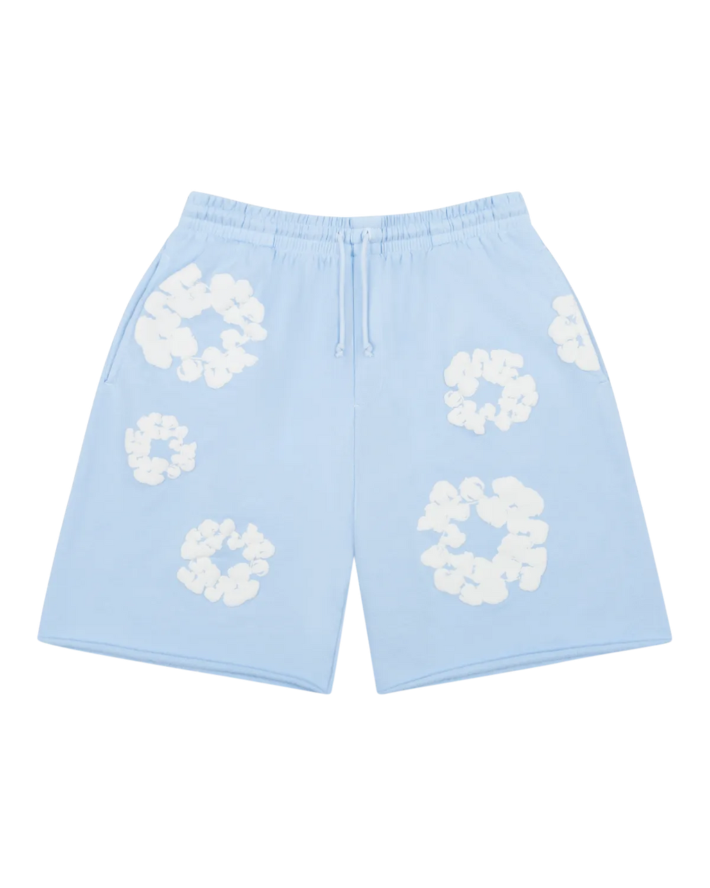 Denim Tears The Cotton Wreath Sweatshorts - Baby Blue
