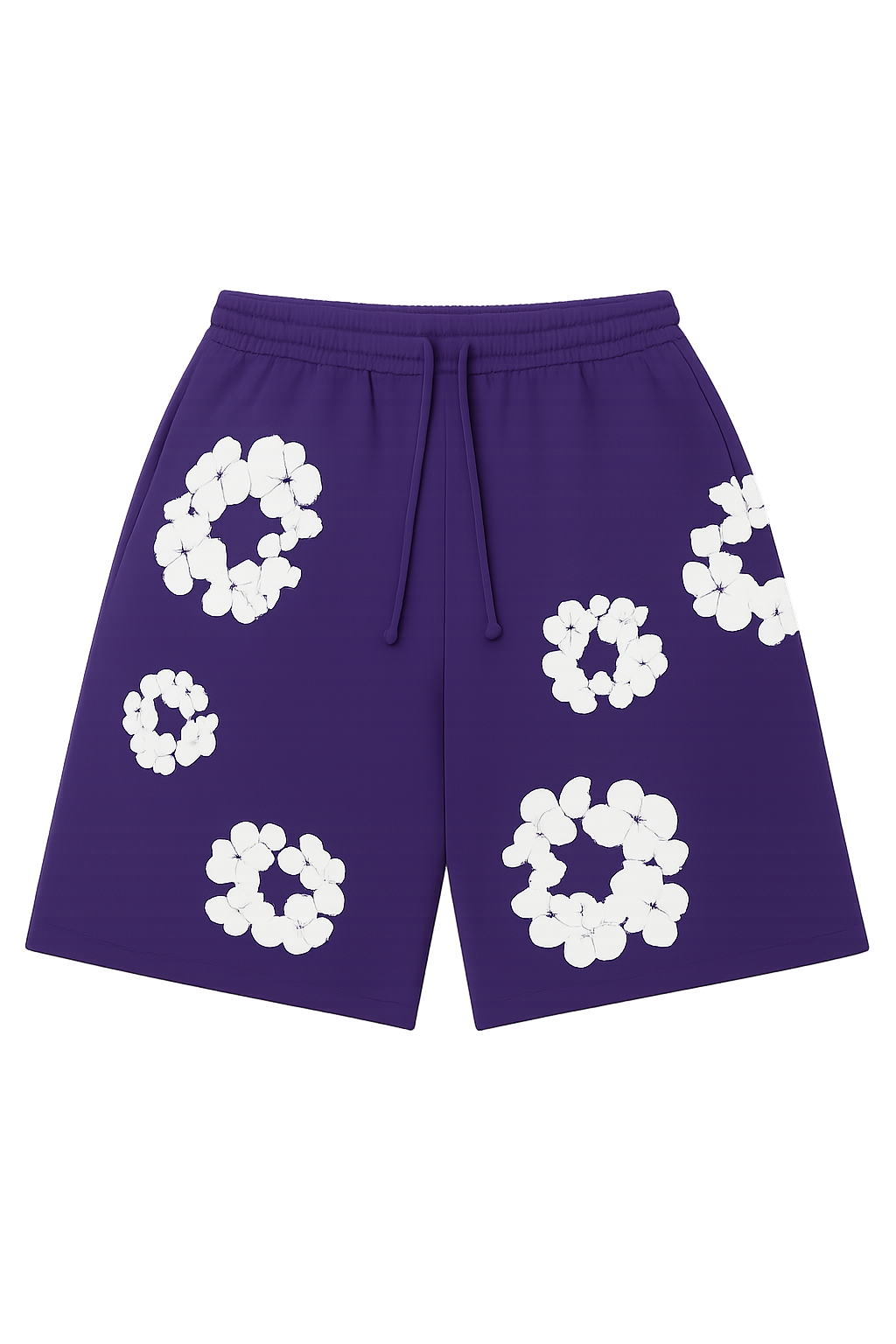 Denim Tears The Cotton Wreath Sweatshorts - Purple