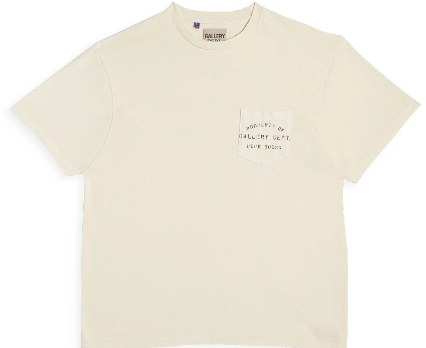 Gallery Dept. Property Stencil Tee - Cream