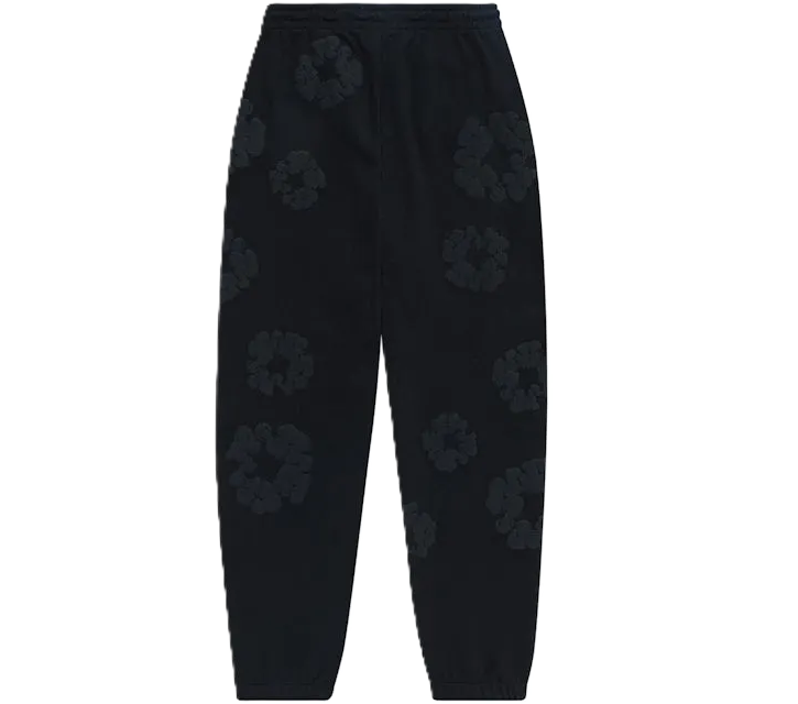 Denim Tears The Cotton Wreath Sweatpants - Black