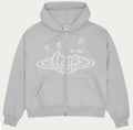 Zip Up Hoodie - Stone Grey