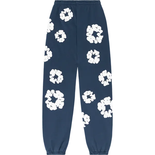 Denim Tears The Cotton Wreath Sweatpants - Navy