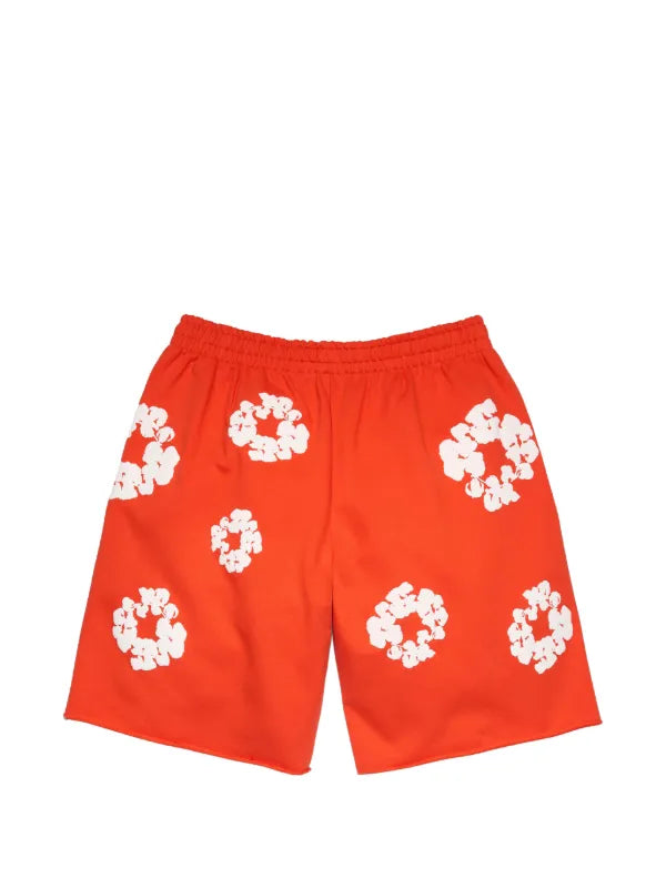 Denim Tears The Cotton Wreath Sweatshorts - Orange